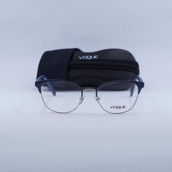 🕶️ New Vogue VO4088 5082 Eyeglasses - Blue/Silver Frame 50mm - Picture 3 of 12